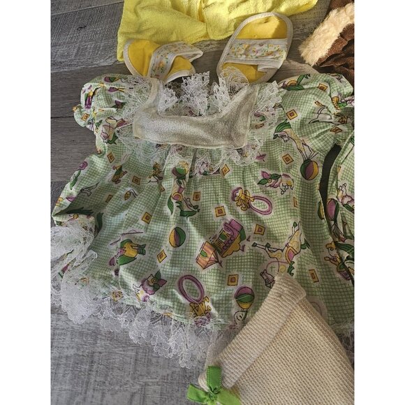 CPK + Lot Baby Girls Dresses Outfits Vtg 1990s Reborn Dolls - Picture 7 of 12